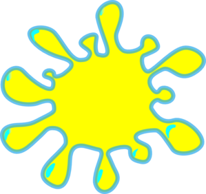 299x282 Yellow Paint Splatter Clip Art