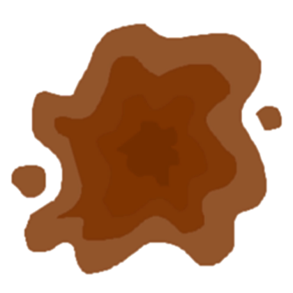 420x420 Brown Clipart Splat