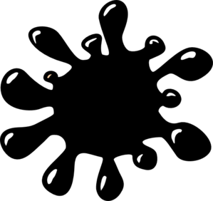 299x282 Splatter Clipart Black And White