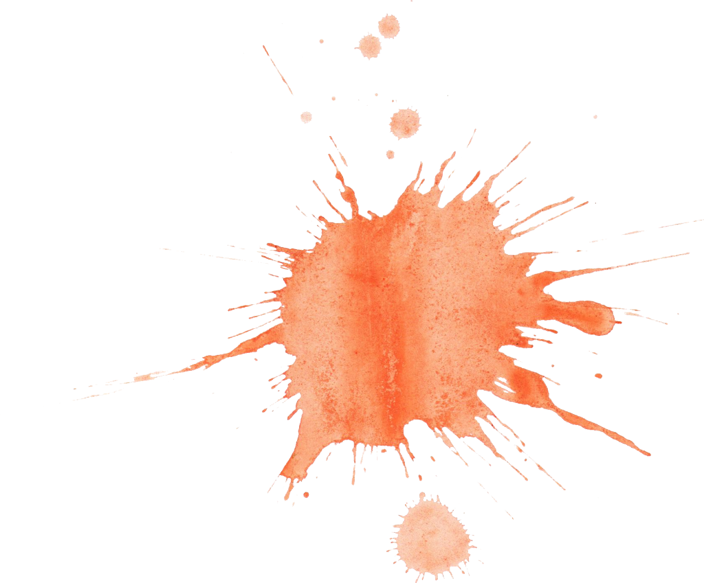 1024x849 12 Orange Watercolor Splatter (Png Transparent)