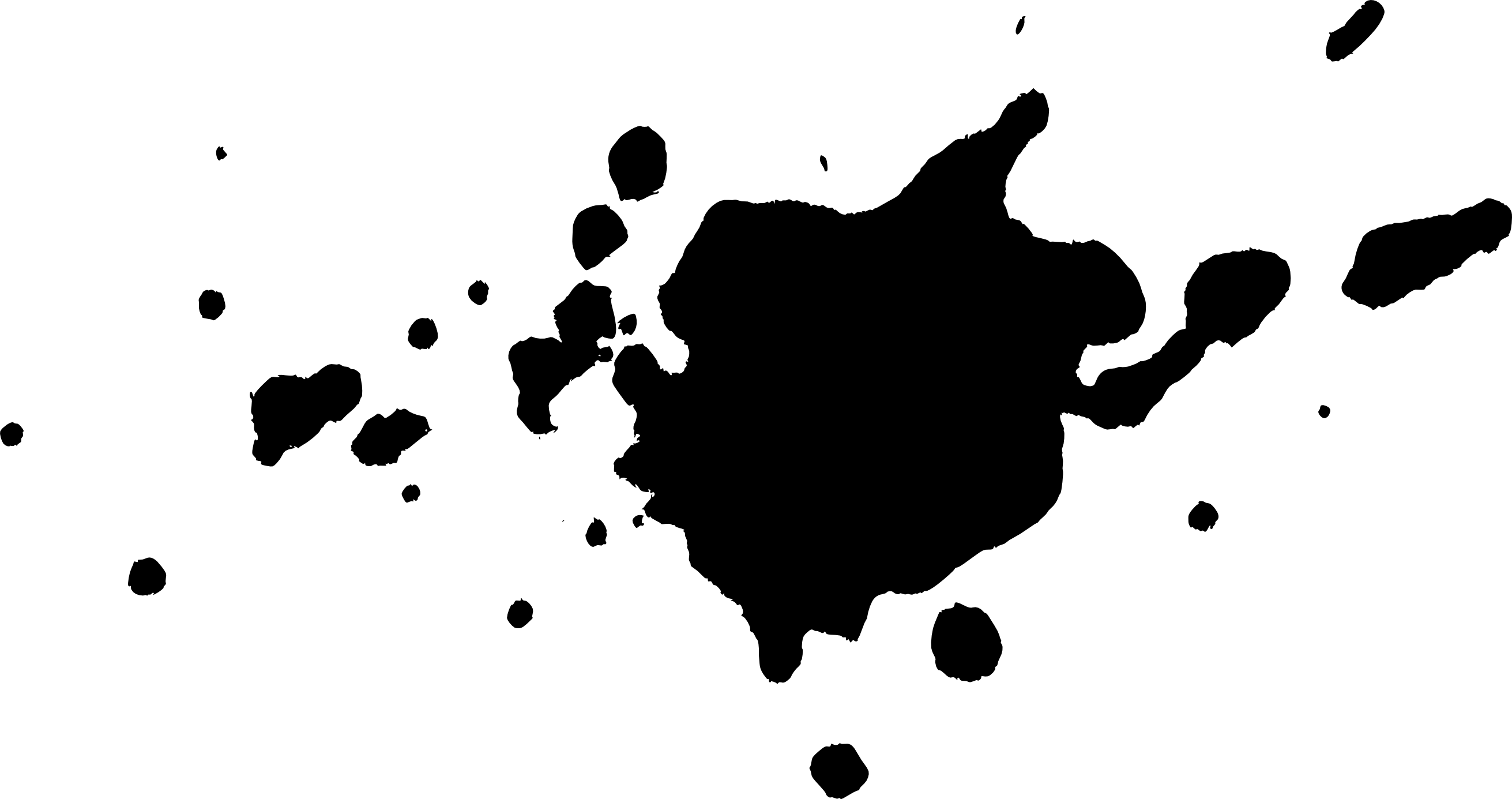 2622x1385 19 Black Paint Splatters (Png Transparent) Vol. 2