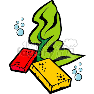 300x300 Royalty Free Sponge Towel 138368 Clip Art Images, Illustrations