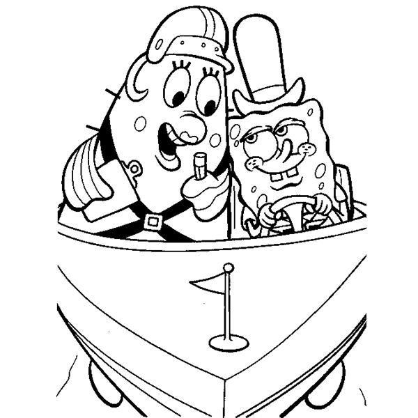 600x600 Spongebob Coloring Sheets For Free Download