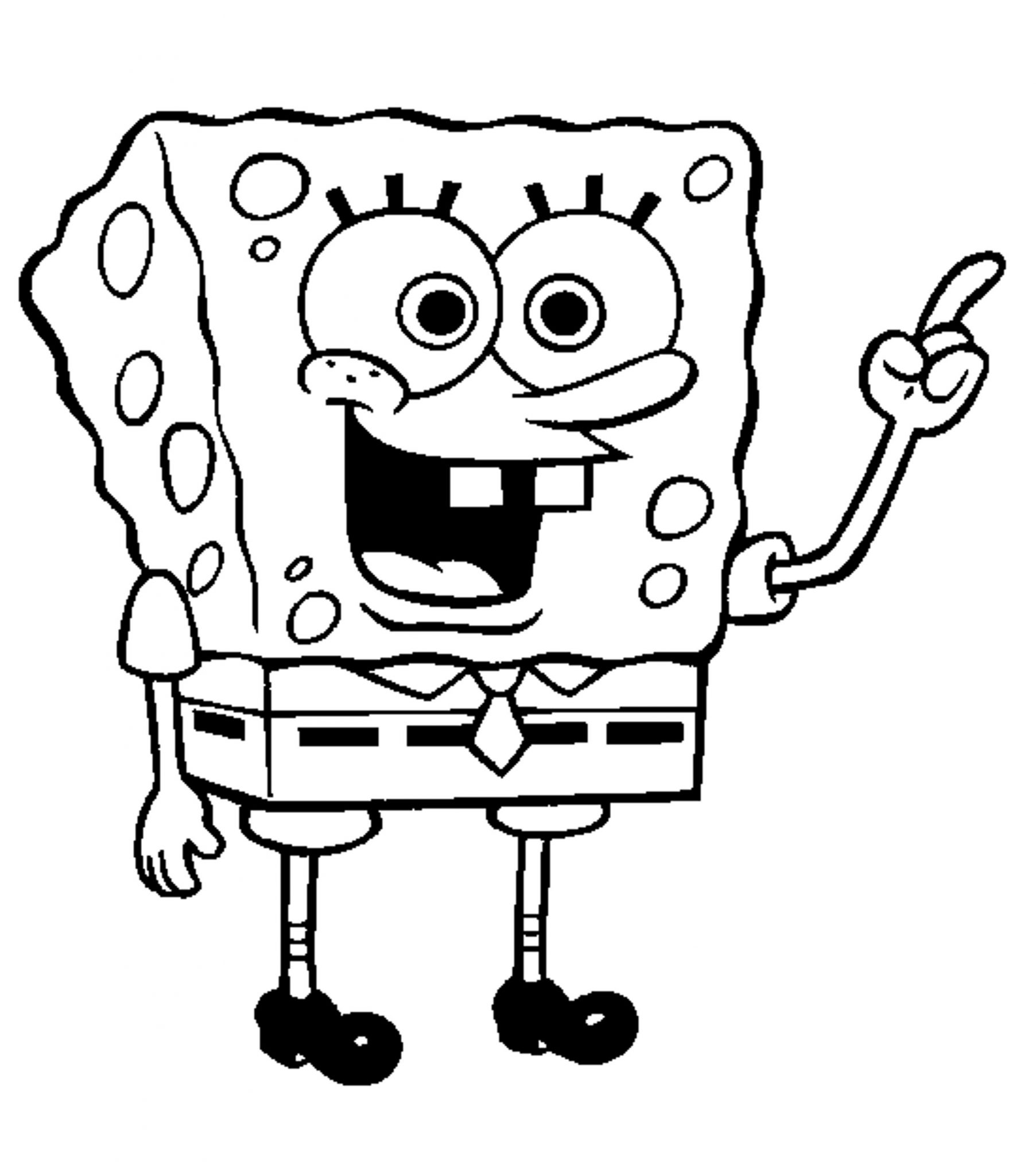 1805x2048 Spongebob Coloring Pages Free