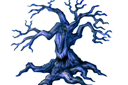 450x300 Scary Tree Clipart