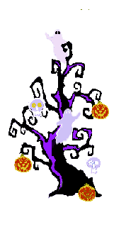 178x344 Spooky Tree Clipart