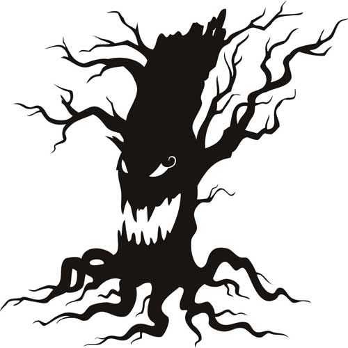 500x500 Top 10 Scary Tree Clipart