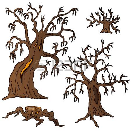 450x450 Spooky Tree Clipart