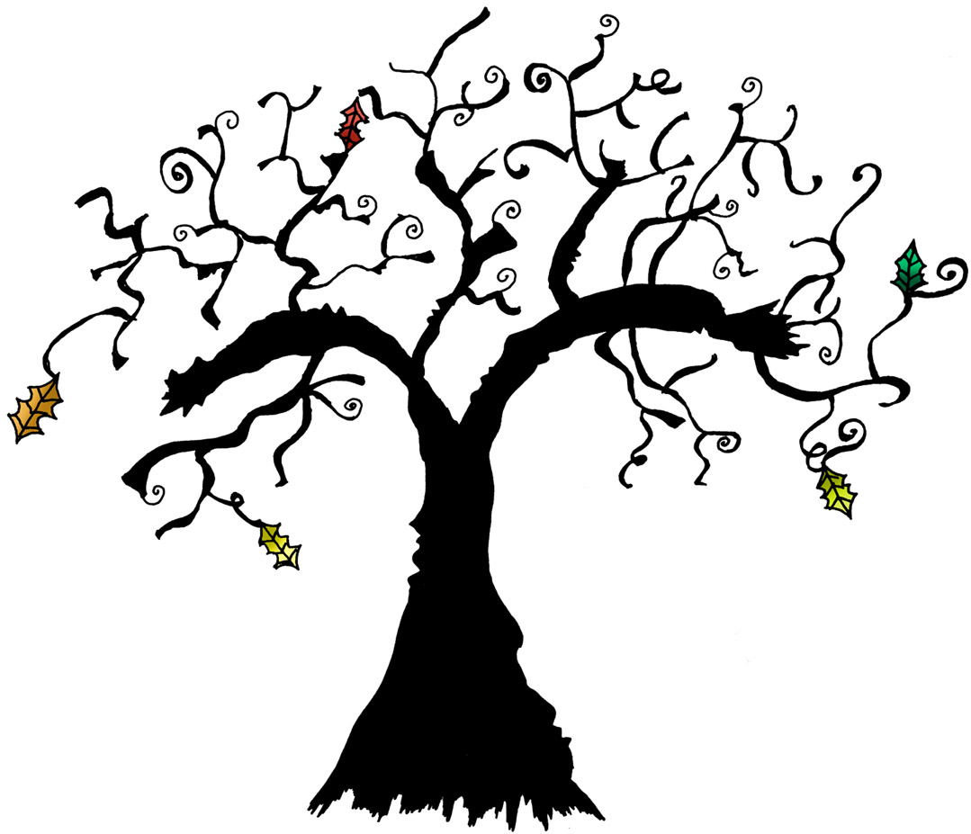 1079x927 Creepy Clipart Haunted Tree