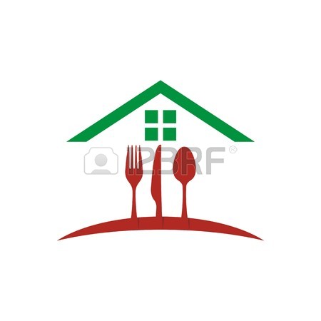 450x450 Logo Restaurant Food With Spoon, Knife And Fork Vector Royalty