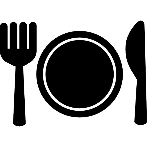 626x626 Restaurant Cutlery Circular Symbol Of Spoonnd Fork In