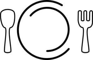 298x192 Wide Fork And Spoon Clip Art