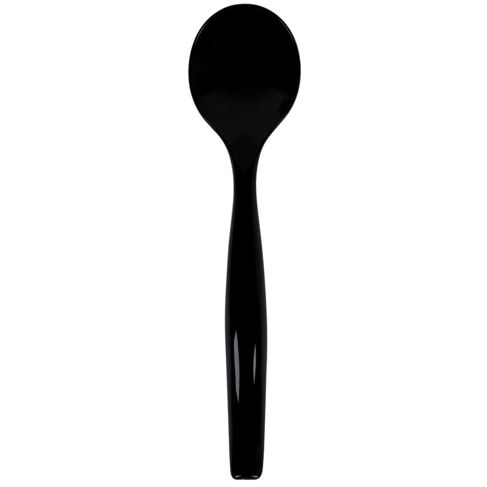 1000x1000 Sabert Ubk72s 10 Black Disposable Plastic Serving Spoon