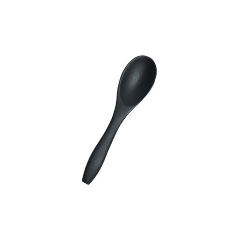 490x490 Bamboo Mini Spoon Black 3.54 Inch