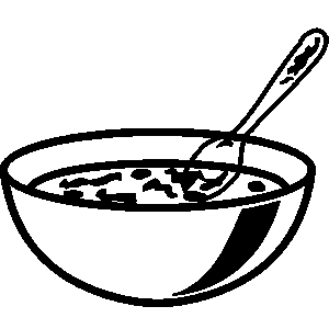 300x300 Clip Art Bowl And Spoon Clipart