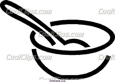 375x269 Bowl And Spoon Clip Art