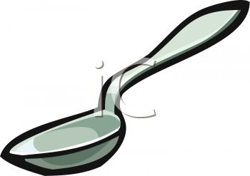 350x247 Picture Of A Spoon In A Vector Clip Art Illustration