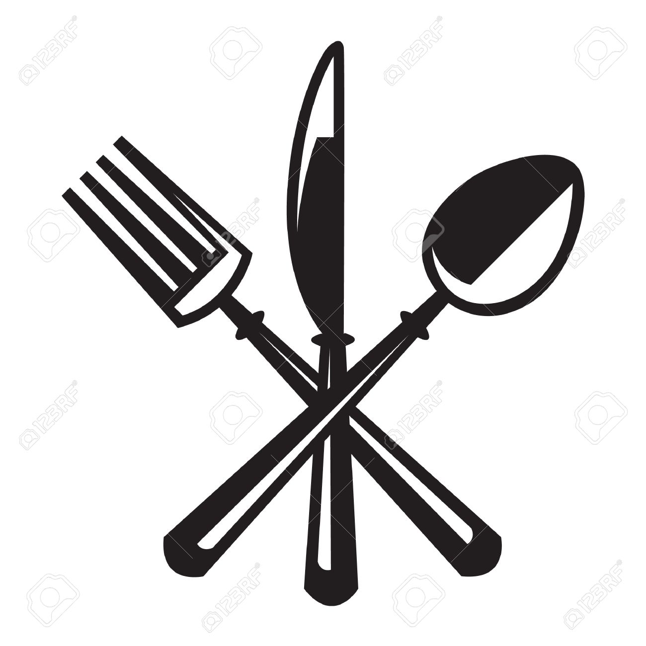 1300x1300 Diner Clipart Fork Spoon