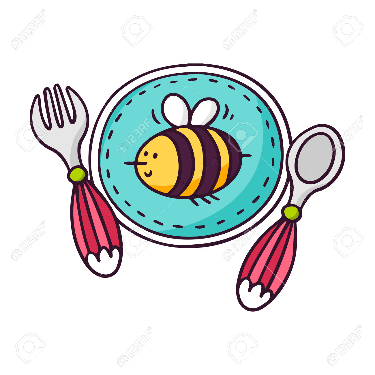 1300x1300 Fork Clipart Baby Spoon