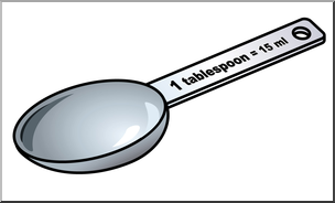 304x184 Clip Art Measuring Spoons Tablespoon Color I Abcteach