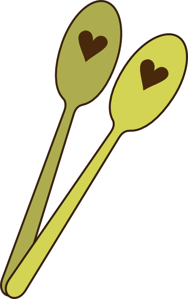 372x591 Spoon Set Clip Art