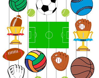 340x270 Sports Balls Clipart Etsy