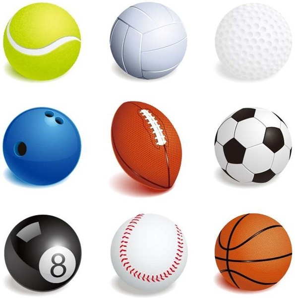 595x600 Vector Illustration Of Sport Balls Free Vector In Encapsulated