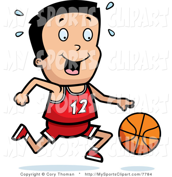 600x620 Sports Clip Art Of A Boy With A Basketball By Cory Thoman