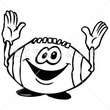 361x361 Football Clipart Black And White