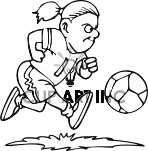 294x300 Kids Sports Clipart Black And White Clipart Panda
