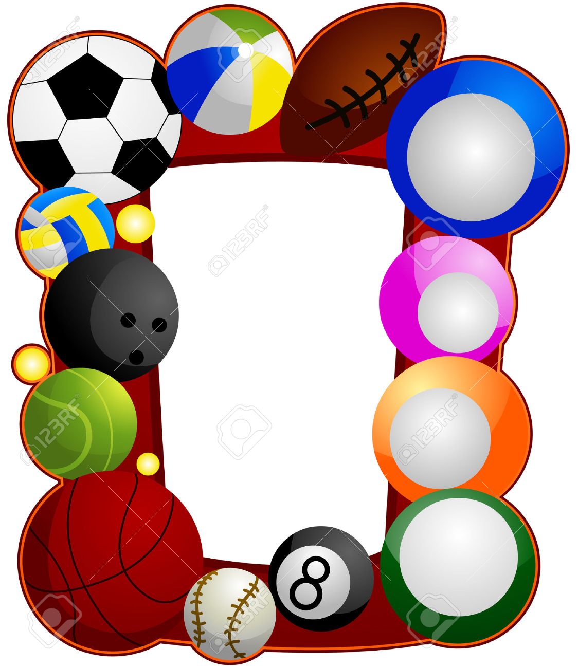1124x1300 Balls Collage Clipart