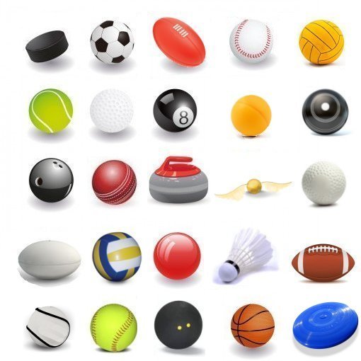510x510 Identify The Sports Balls (Picture Click) Quiz