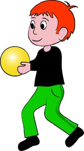 167x300 Boy Doing Sports Clipart Image