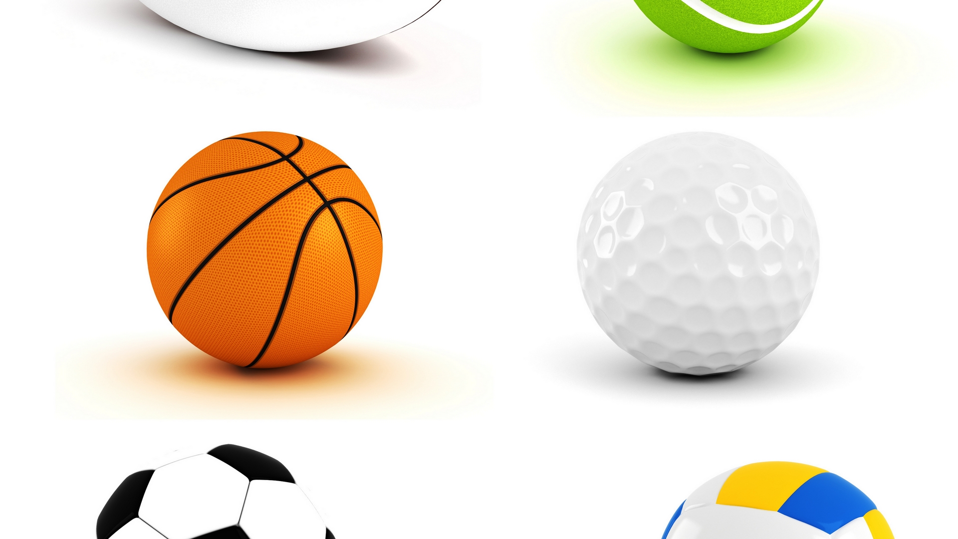 1920x1080 Collage Clipart Sports Ball