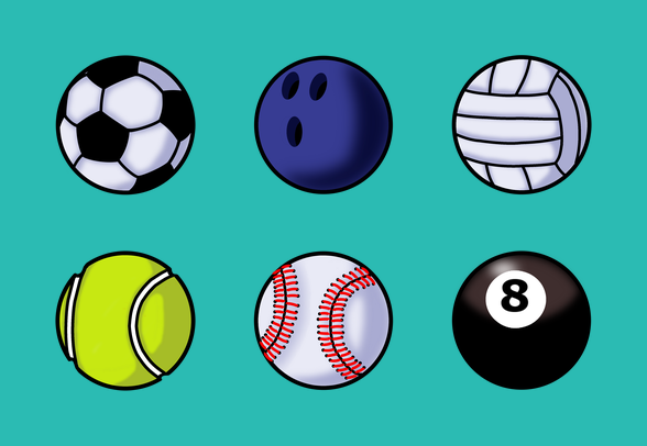 588x406 Iconsetsports Balls Icons