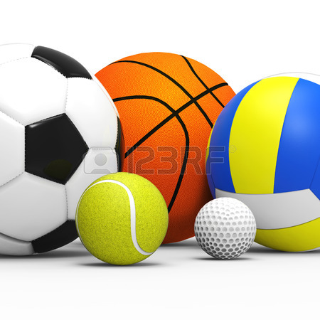 450x450 Sports Balls On Grass Stock Photo, Picture And Royalty Free Image