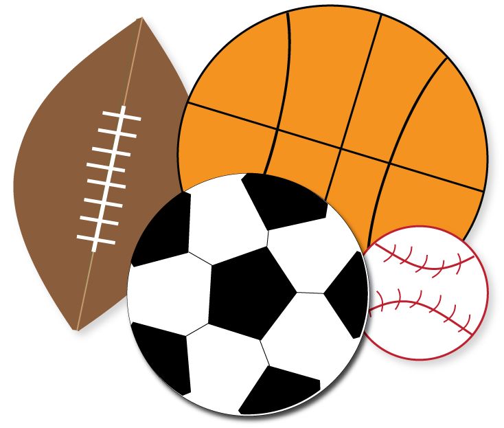 734x623 Free Sports Clipart Sports Party