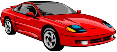 400x178 Red Sports Car Car Clipart