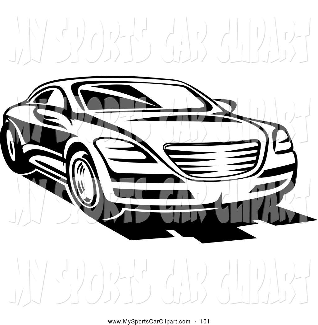 1024x1044 Sports Car Clipart Black And White