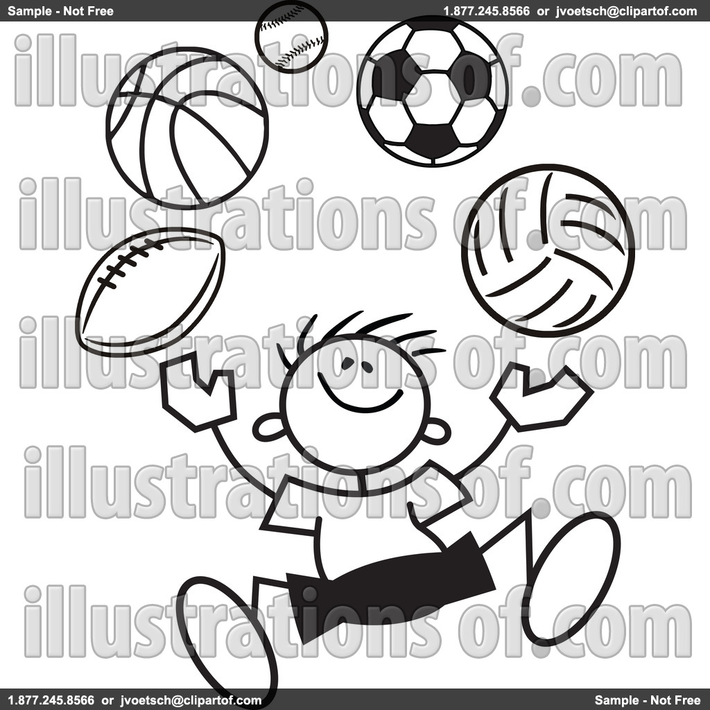 1024x1024 Sports Clipart Black And White