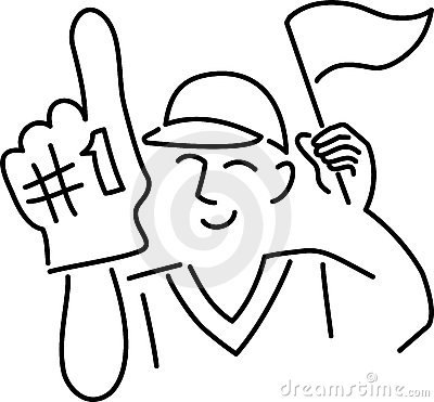 400x371 Supporters Clipart Black And White