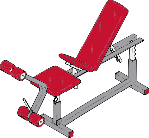 300x279 Exercise Bench Clip Art