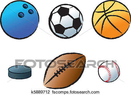 450x327 Clipart Of Various Sports K5889712