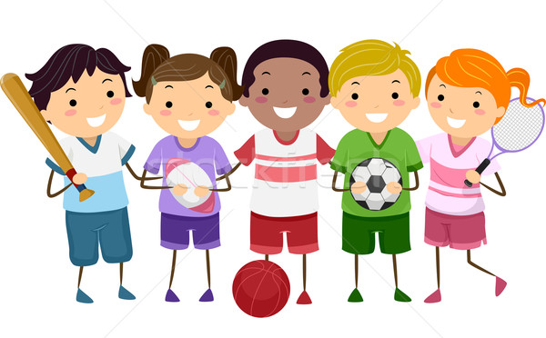 600x372 Sports Kids Vector Illustration Lenm ( 4817246) Stockfresh