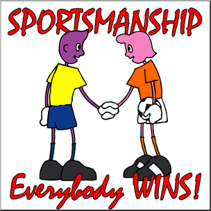 304x304 Clip Art Kids Sportsmanship 2 Color I Abcteach