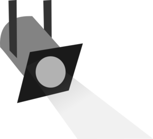 299x270 Spotlight Grey Scale 5 Clip Art