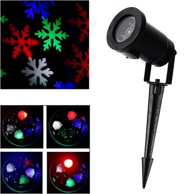 639x640 Christmas Snowflake Laser Lights Snow Led Landscape Light Outdoor