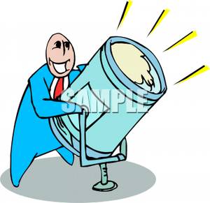 300x291 Cartoon Spotlight Clipart