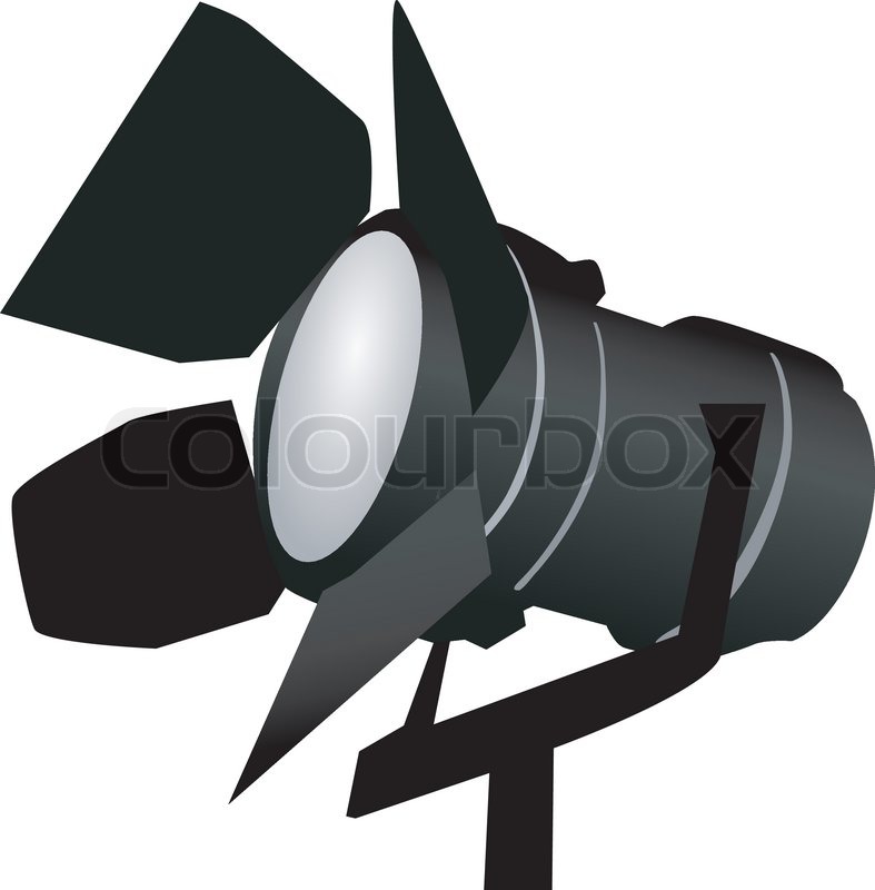 787x800 Black Spotlight On White Stock Vector Colourbox