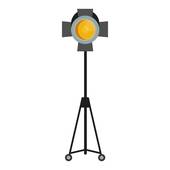 170x170 Movie Spot Lights Flat Icon Clip Art